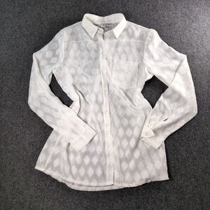 Mimi-Muà Firenze White Sheer Women's Top